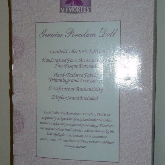 Vintage Rare Collectible Bisque Porcelain Limited Collectors Edition Doll - Picture 7 of 9